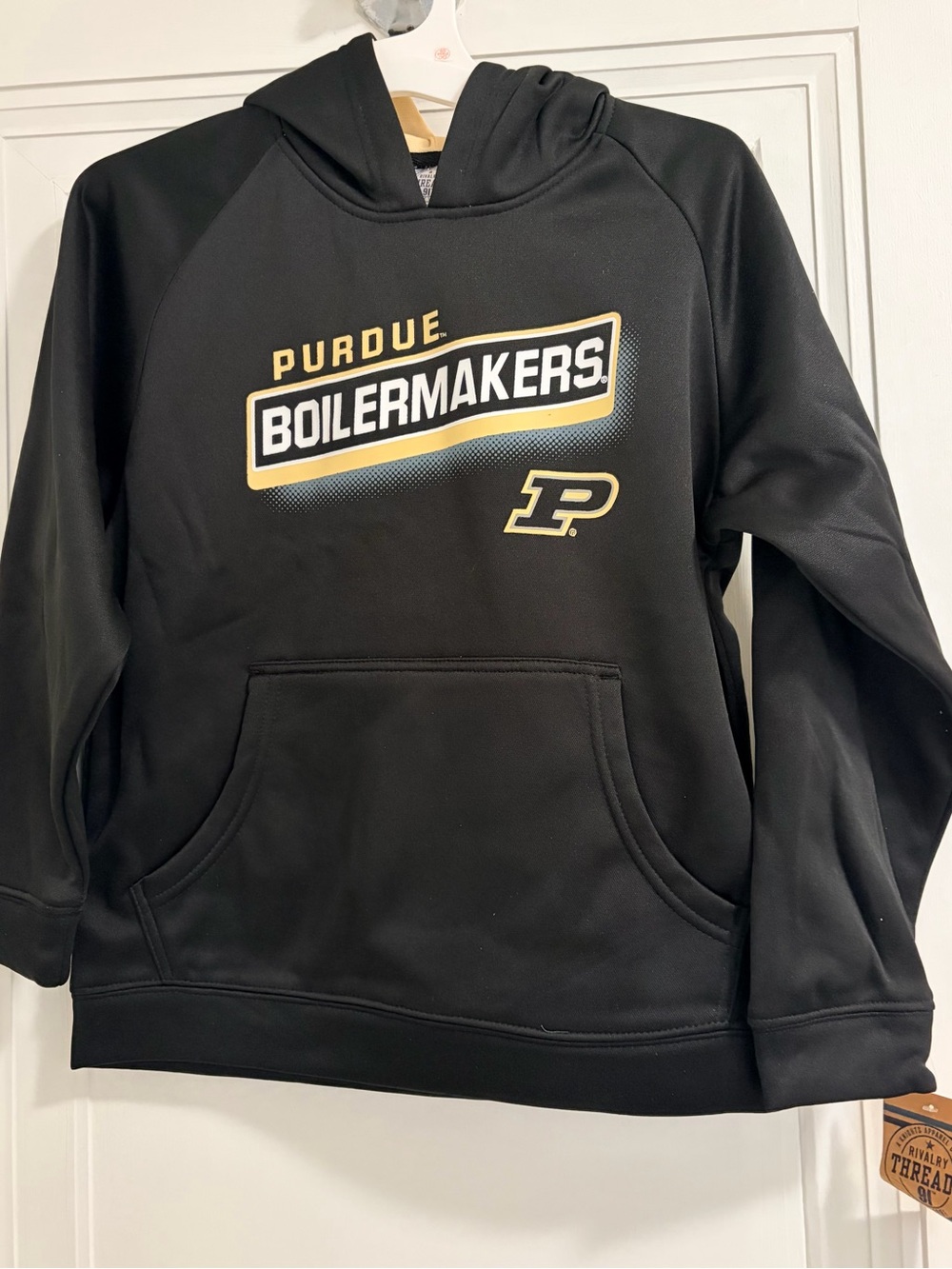 Rivalry Threads Purdue Boilermakers Black and Gold Hoodie NWT